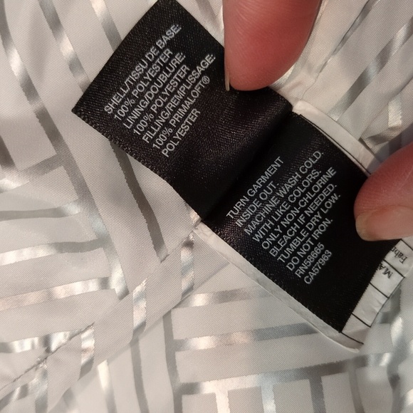 Zella Gray Asymmetrical Zip Funnel Neck PrimaLoft Puffer Vest Women's Medium - Picture 13 of 17